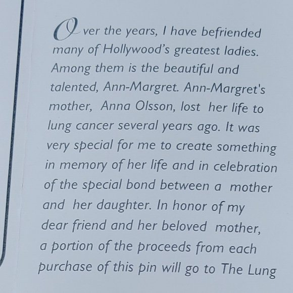 ANN MARGARET ROSE BROOCH BY NOLAN MILLER GLAMOUR COLLECTION - Picture 7 of 8